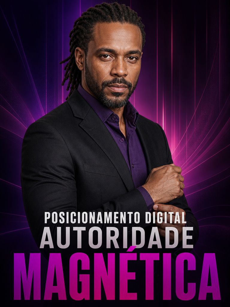 Capa do curso Autoridade Magnética, projeto de Posicionamento desenvolvido pela Alpha Hub